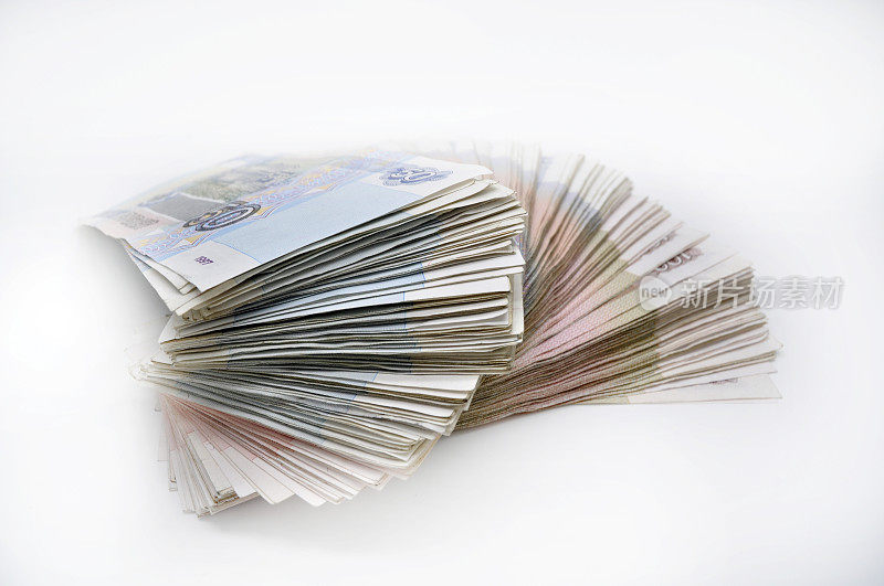 两包100张纸币100 150卢布和50卢布的俄罗斯银行白底俄罗斯卢布